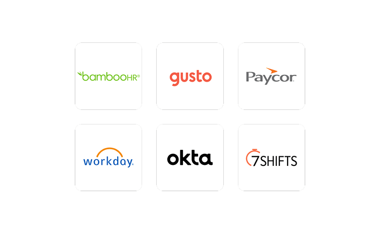HRIS platforms connected to Rho